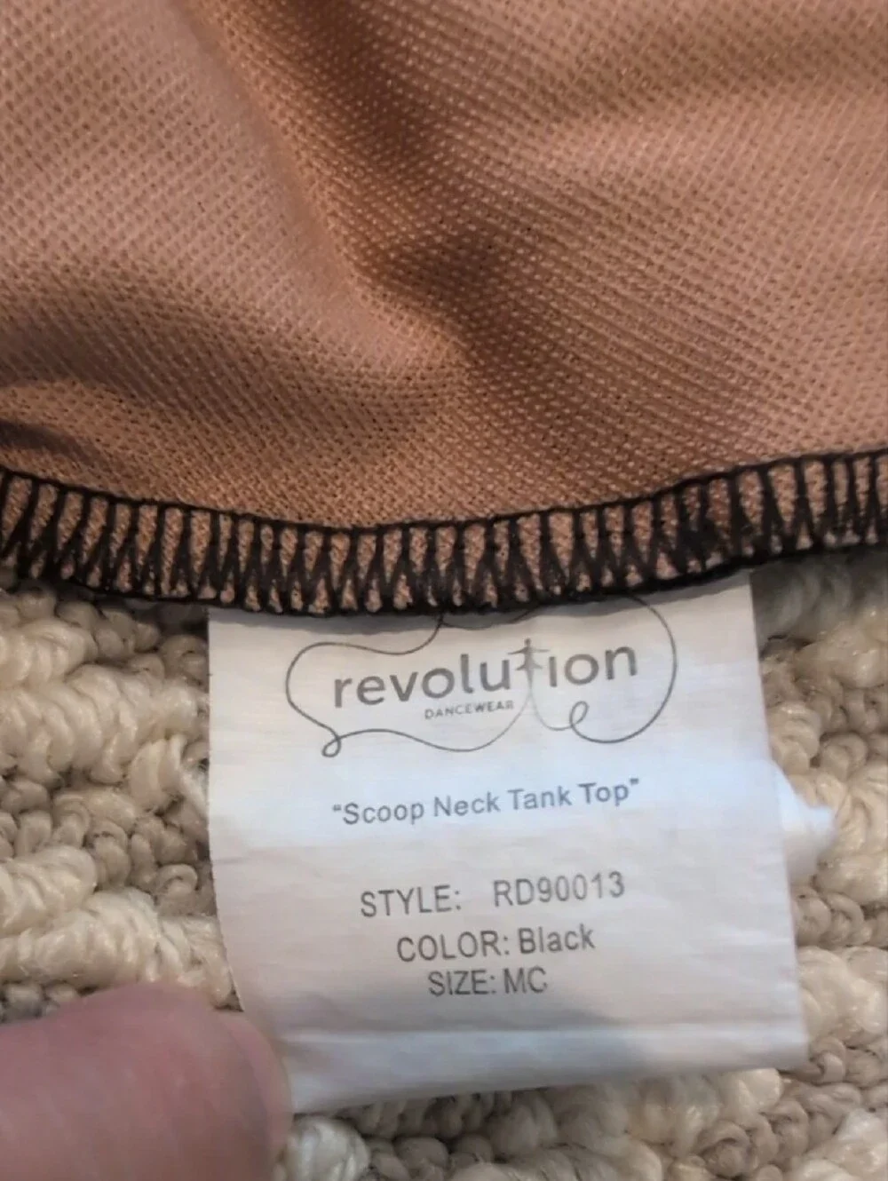 Revolution Dancewear Girl's Scoop Back Tank Top
